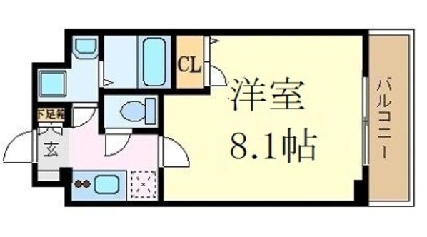 プレサンスＯＳＡＫＡ江坂の物件間取画像